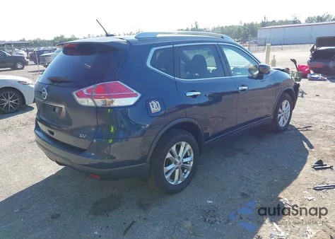 2016 Nissan Rogue Sv из США, поврежденный, VIN KNMAT2MT1GP721313